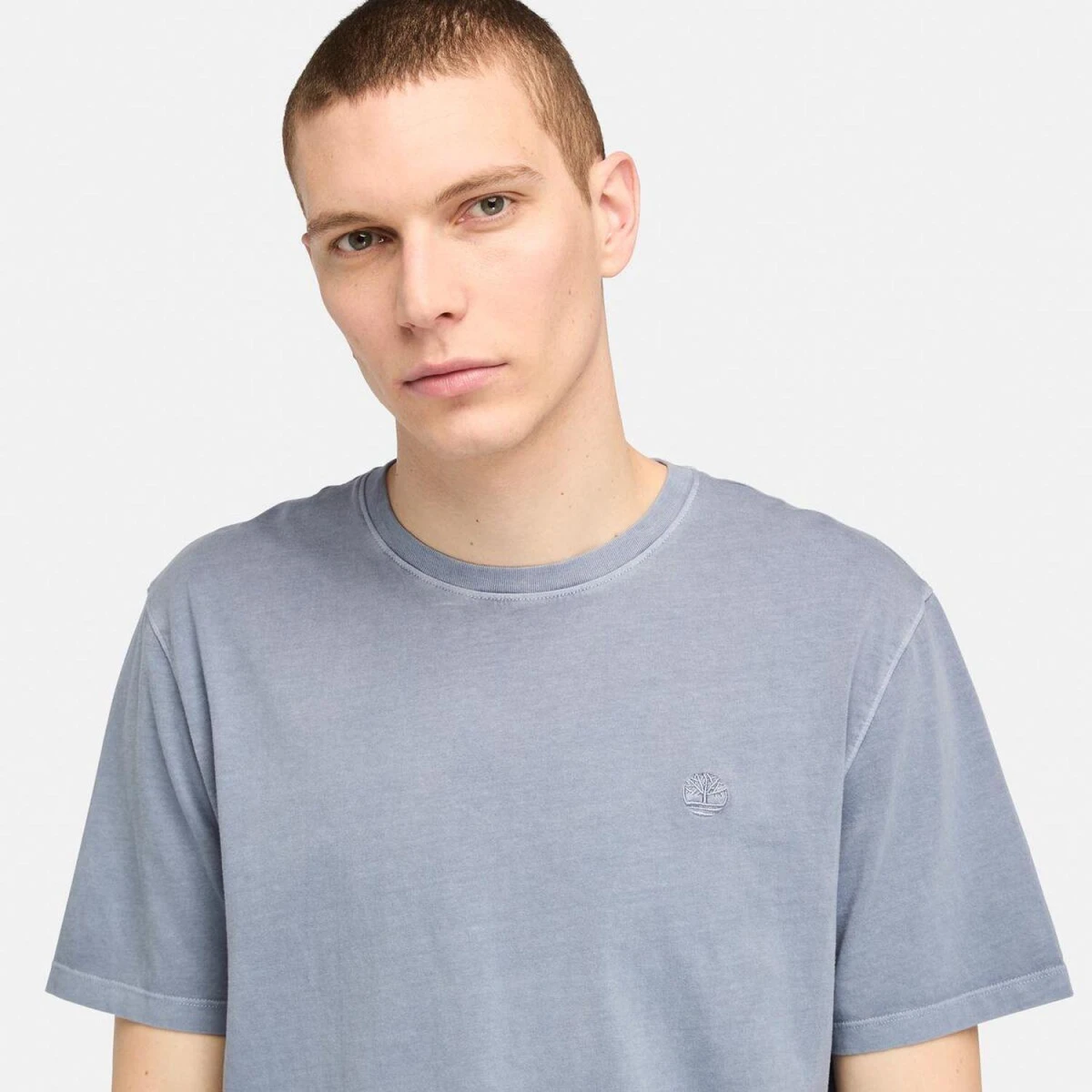 Timberland DUNSTAN RIVER Garment Dye Short Sleeve T Erkek T-Shirt - Gri L