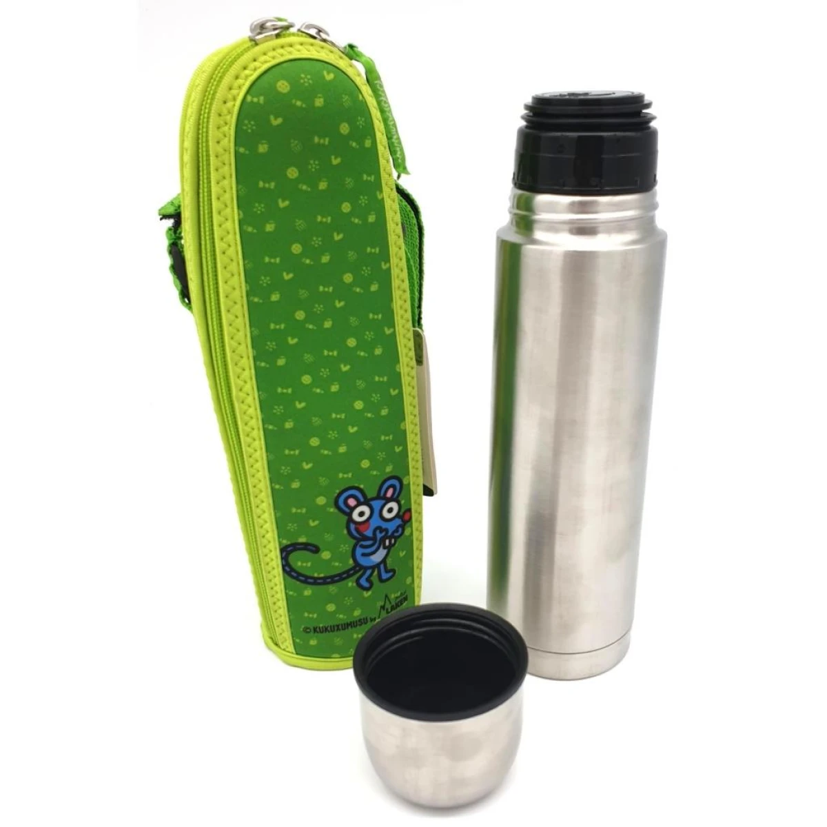 Laken Çelik 18/8 Termos+Neopren Kılflı 0,50L - Verde Raton - Yeşil 0,50L
