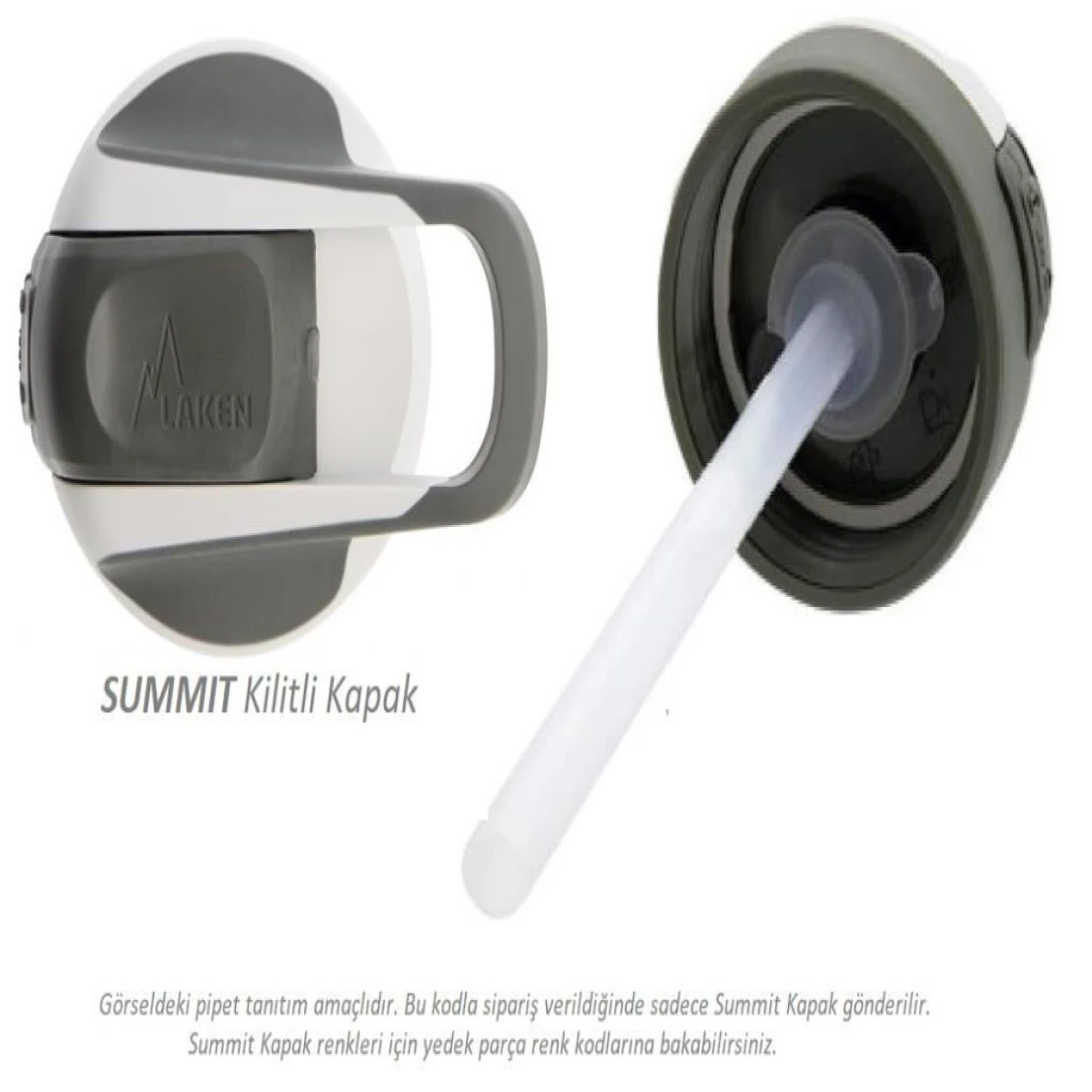Laken Summit Şişe Yeşil-Beyaz Kapak - Tek Renk STD