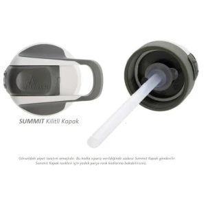 Laken Summit Şişe Yeşil-Beyaz Kapak - Tek Renk STD