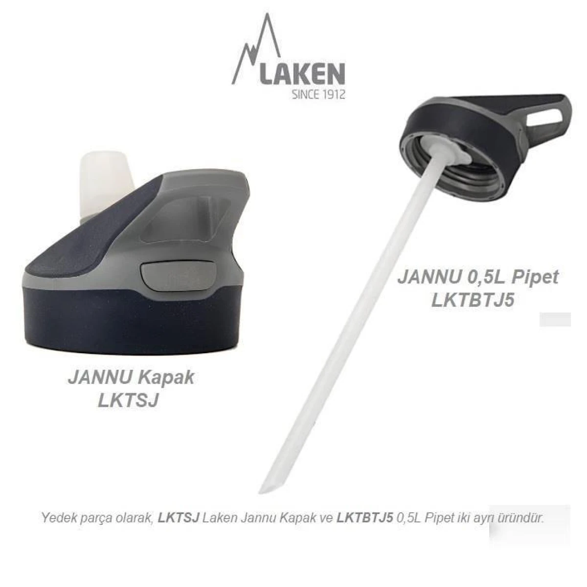 Laken Çelik 18/8 Jannu Termos Şişe 0,50L - Turuncu