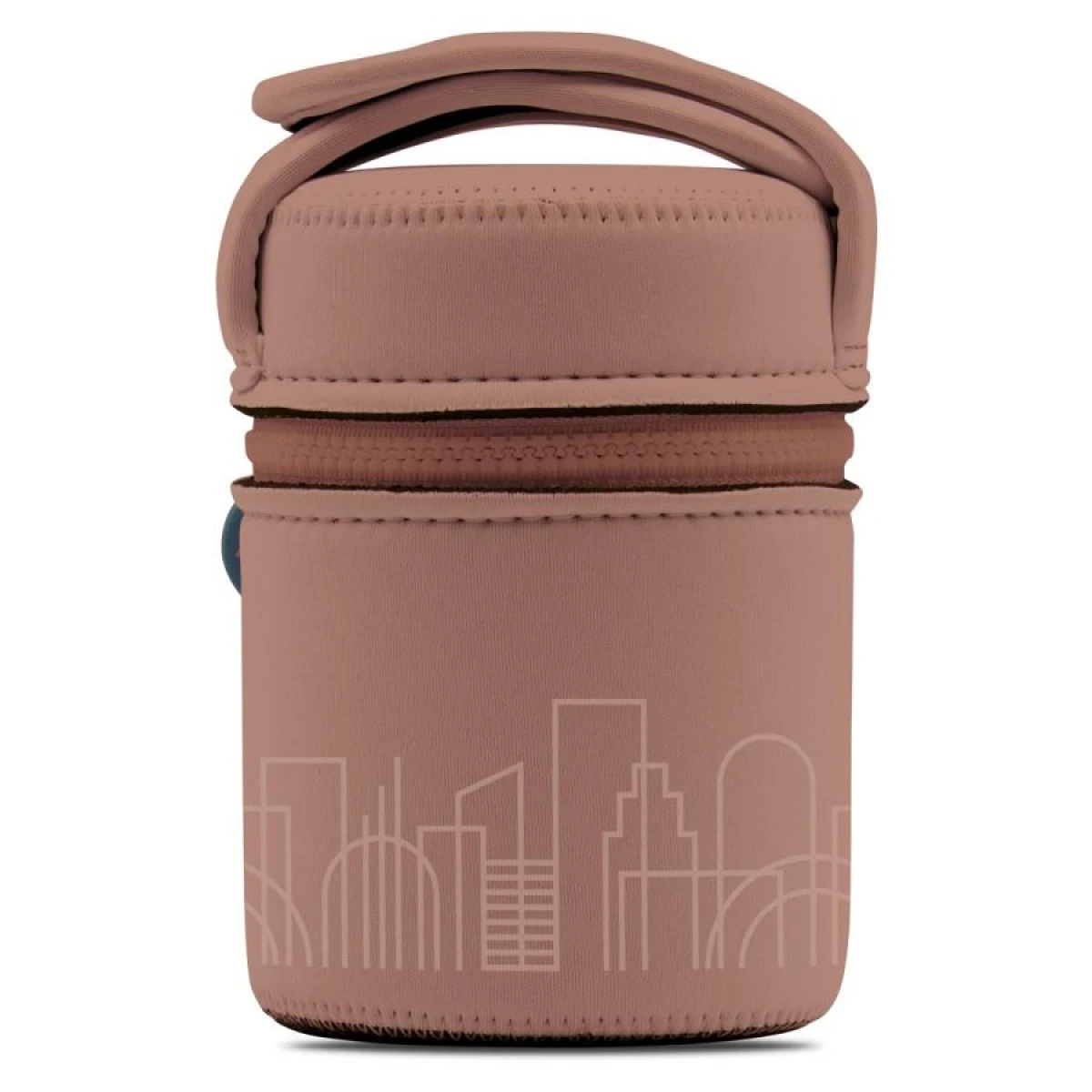Laken Paslanmaz Çelik Termo Besin Saklama Kabı 0,5L + İzolasyon Kılıflı - DRINKLIFE CITY   DLP5C - Tek Renk 0,50L
