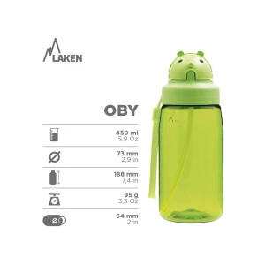 Laken OBY Kapaklı TRITAN Şişe 0,45L- OBY BALLOONS