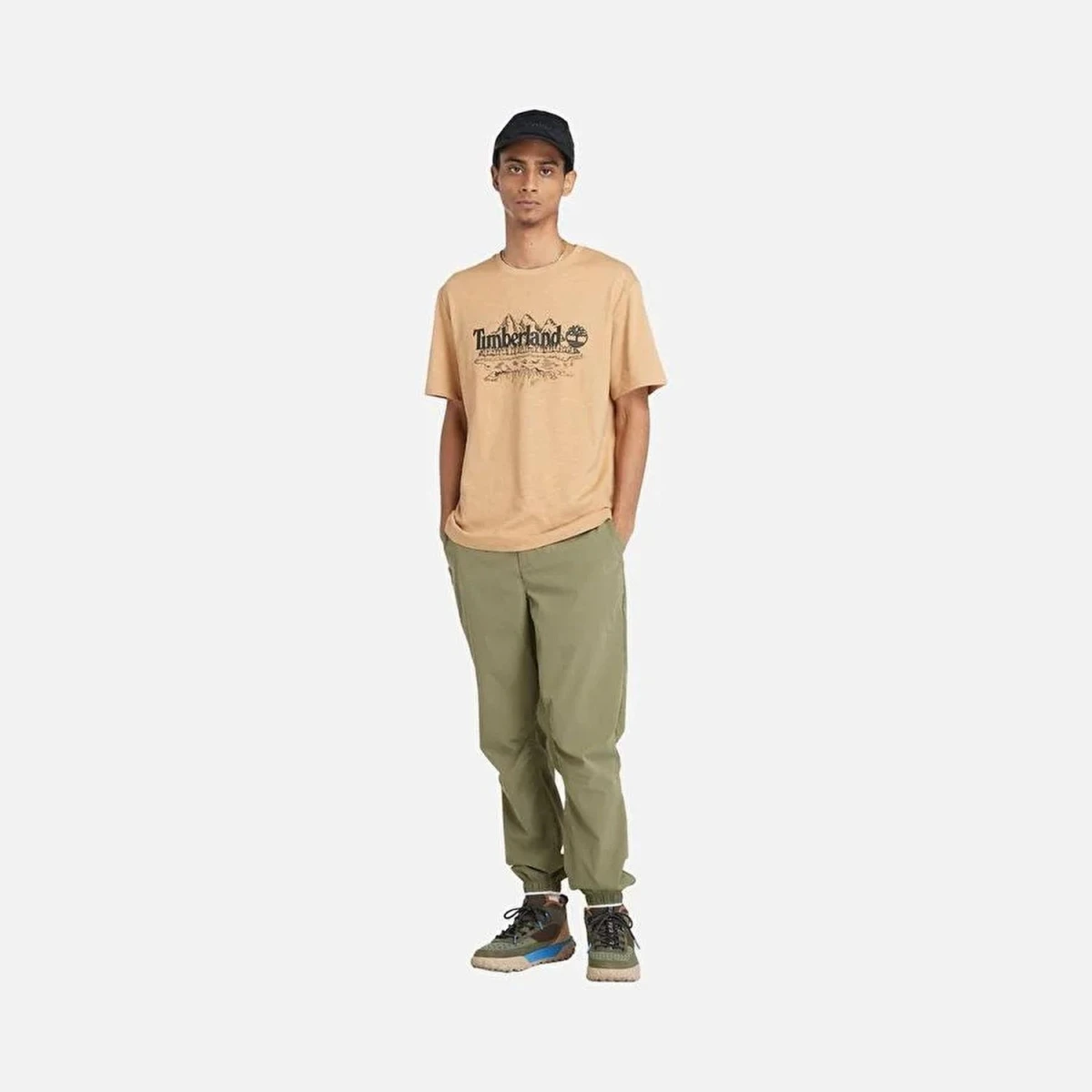Timberland Short Sleeve Graphic Slub Tee Erkek T-Shirt