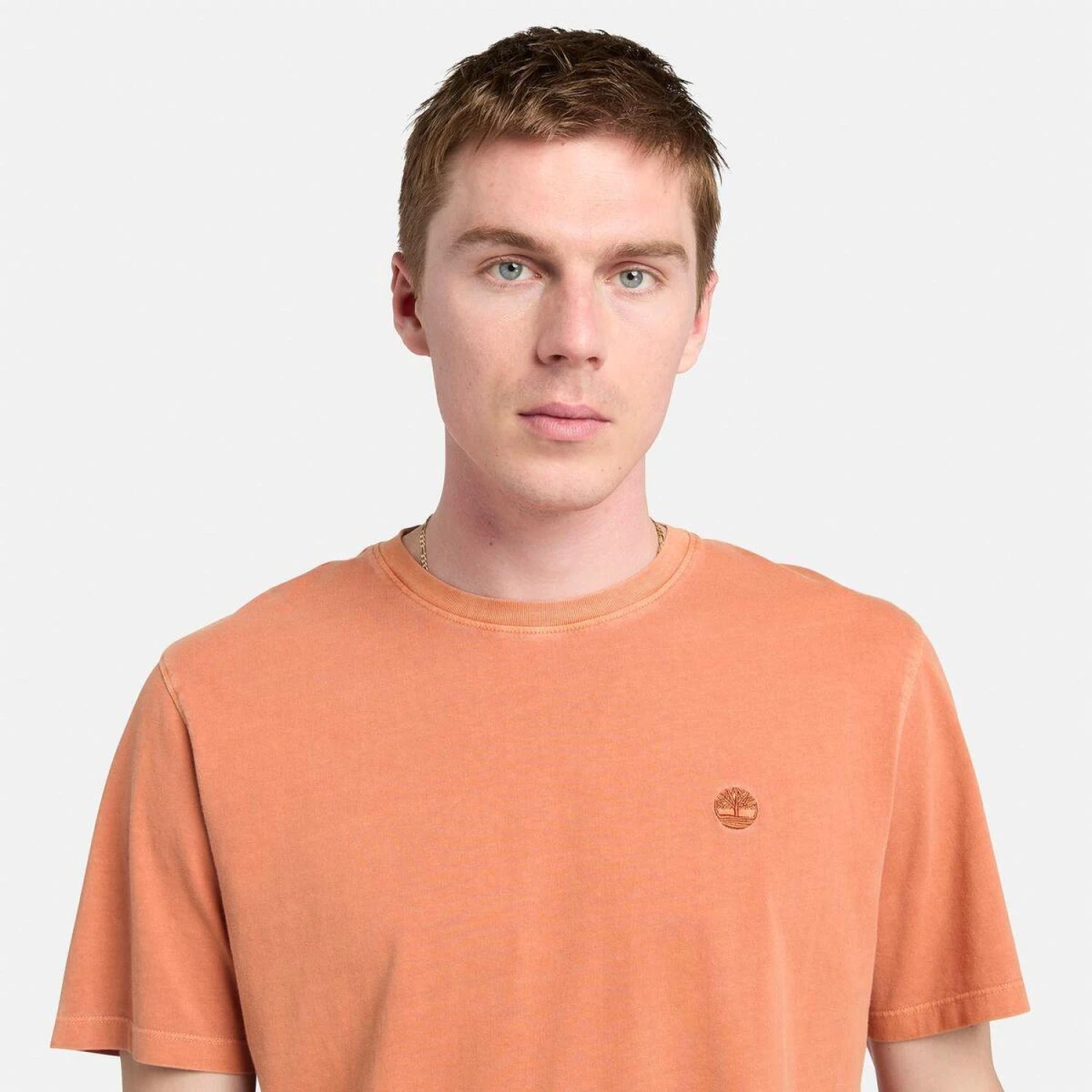 Timberland DUNSTAN RIVER Garment Dye Short Sleeve T Erkek T-Shirt - Fuşya M