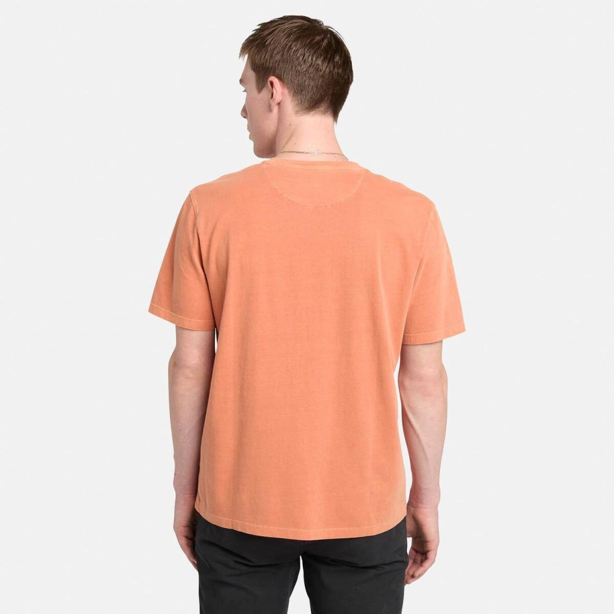Timberland DUNSTAN RIVER Garment Dye Short Sleeve T Erkek T-Shirt - Fuşya M