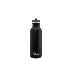 Laken Çelik 18/8 Flow Basic Şişe 0,75L - Siyah