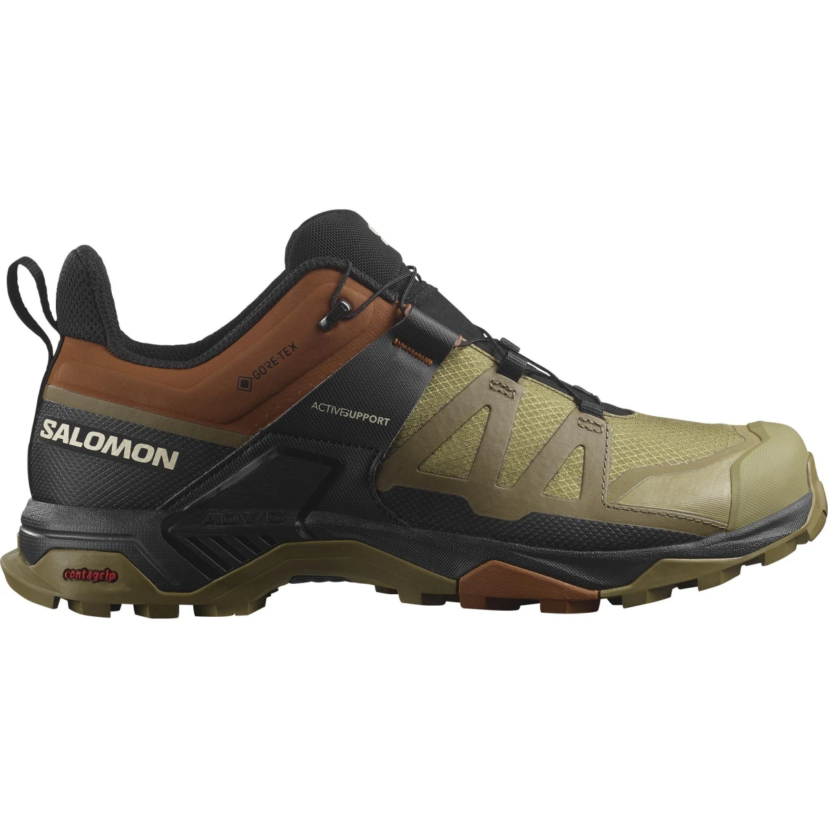Salomon X ULTRA 4 GTX Erkek Ayakkabı - Yeşil 40⅔