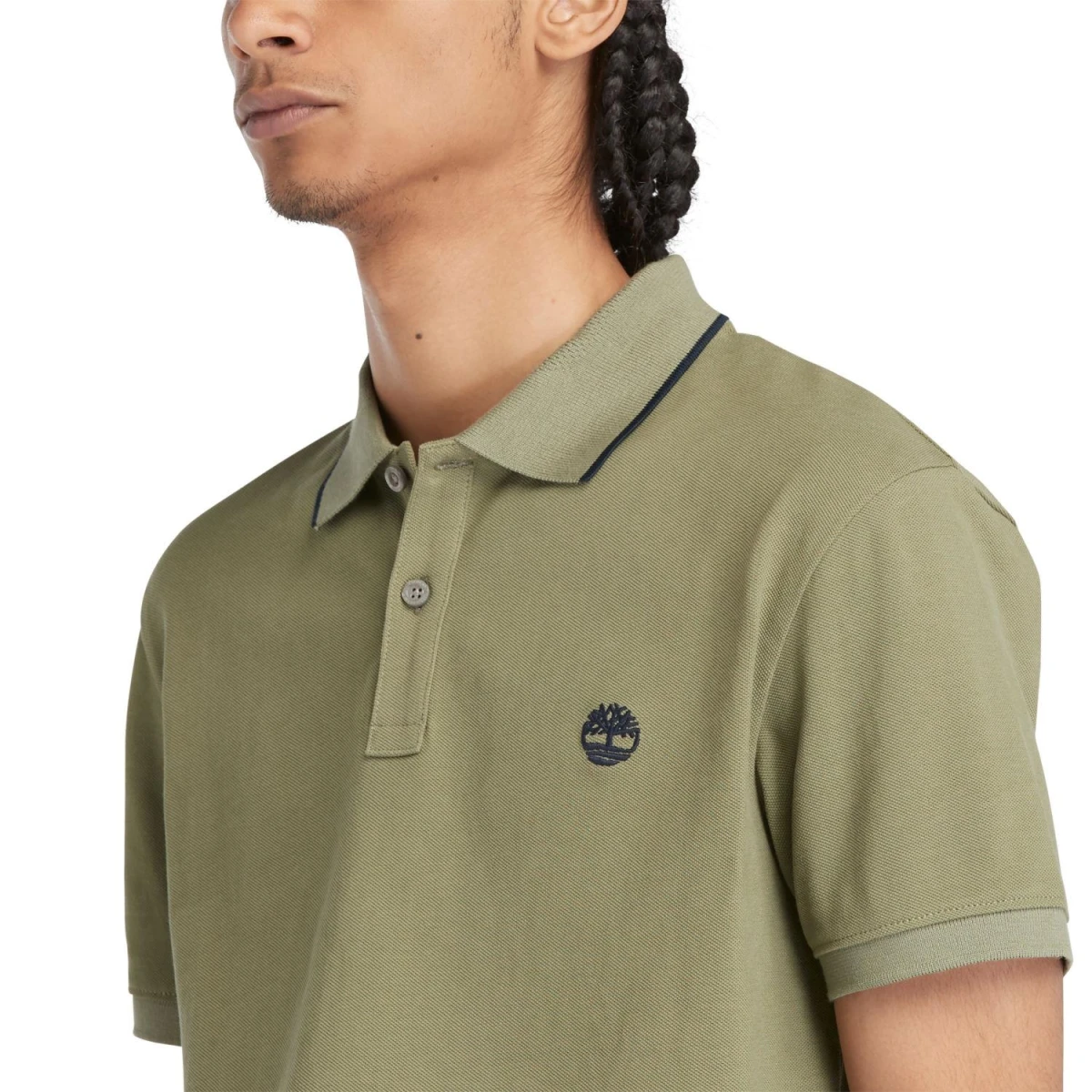 Timberland Printed Neck Short Sleeve Polo Erkek T-Shirt