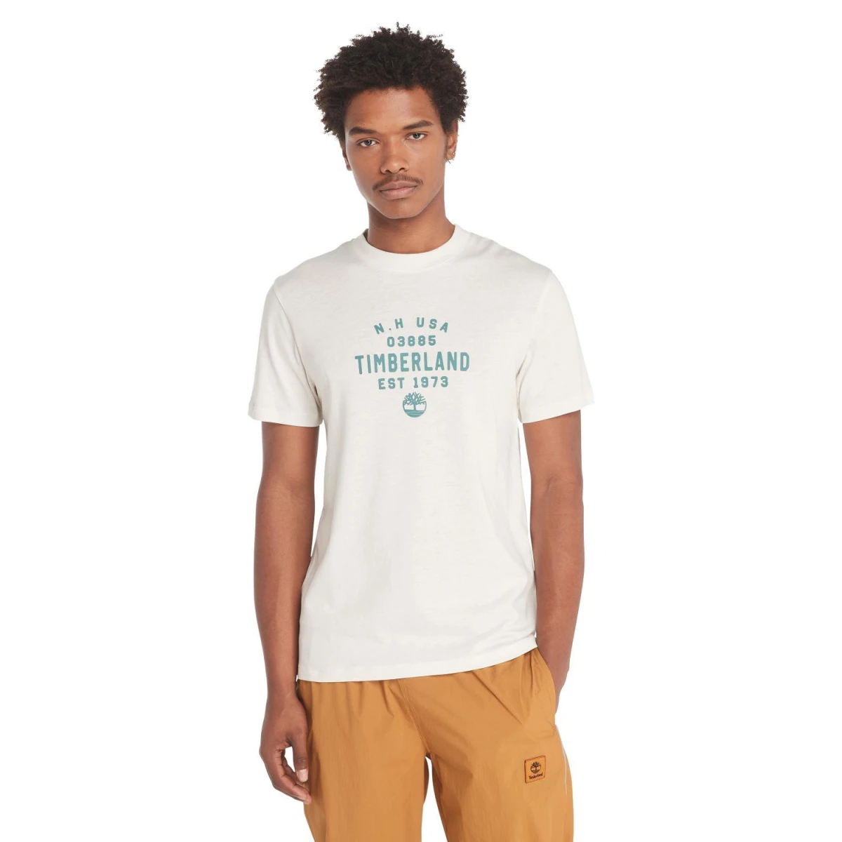 Timberland Front Graphic Short Sleeve Tee Erkek T-Shirt