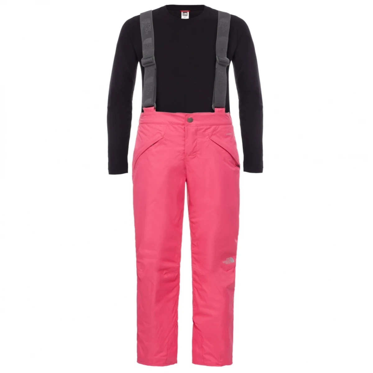 The North Face Snowquest Suspender Çocuk Pantolonu - Pembe XL