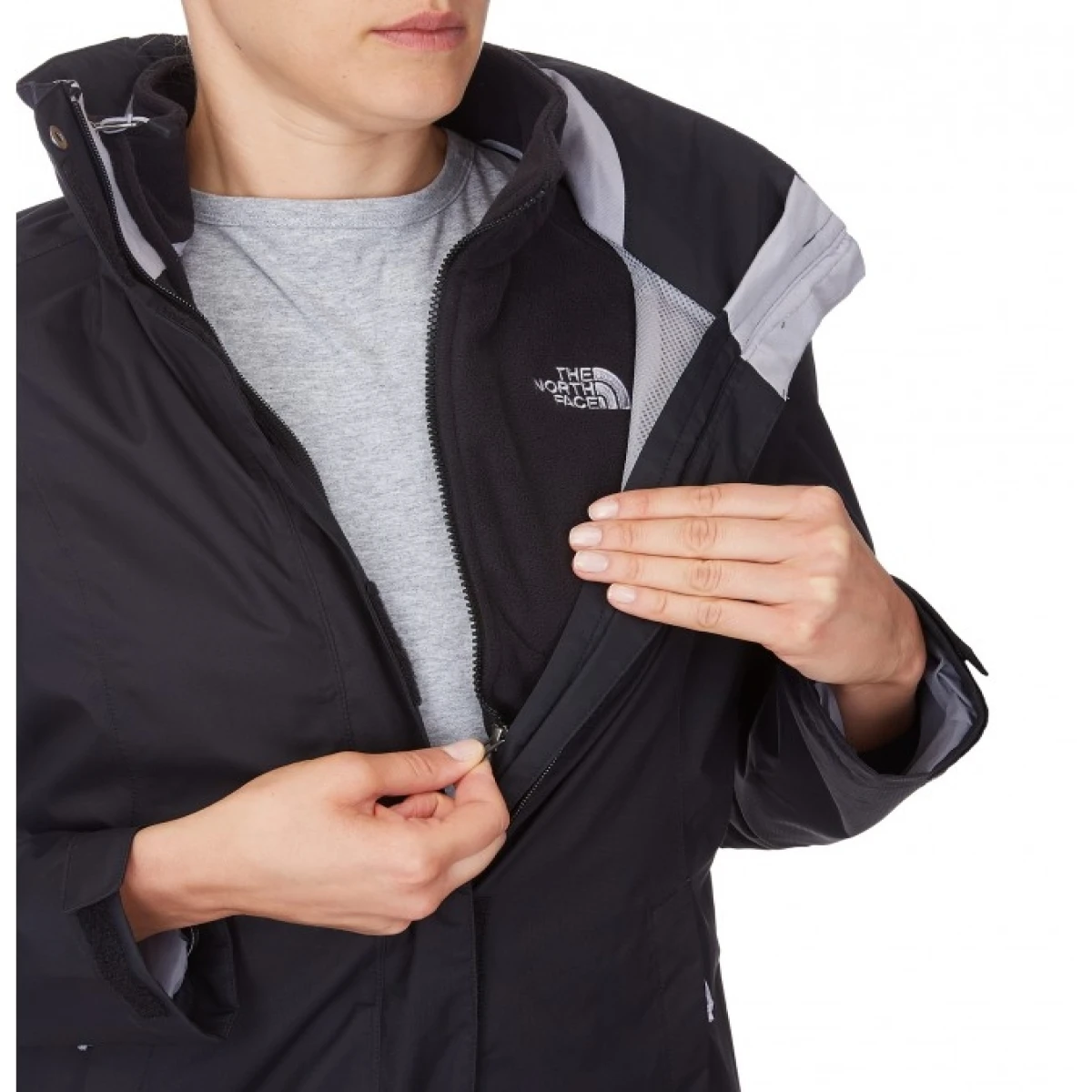 The North Face Evolve II Triclimate 3in1 Kadın Ceket - Siyah XS