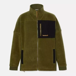 Timberland POLARTEC MIX MEDIA FULL ZIP FLEECE Erkek Ceketi - Yeşil M