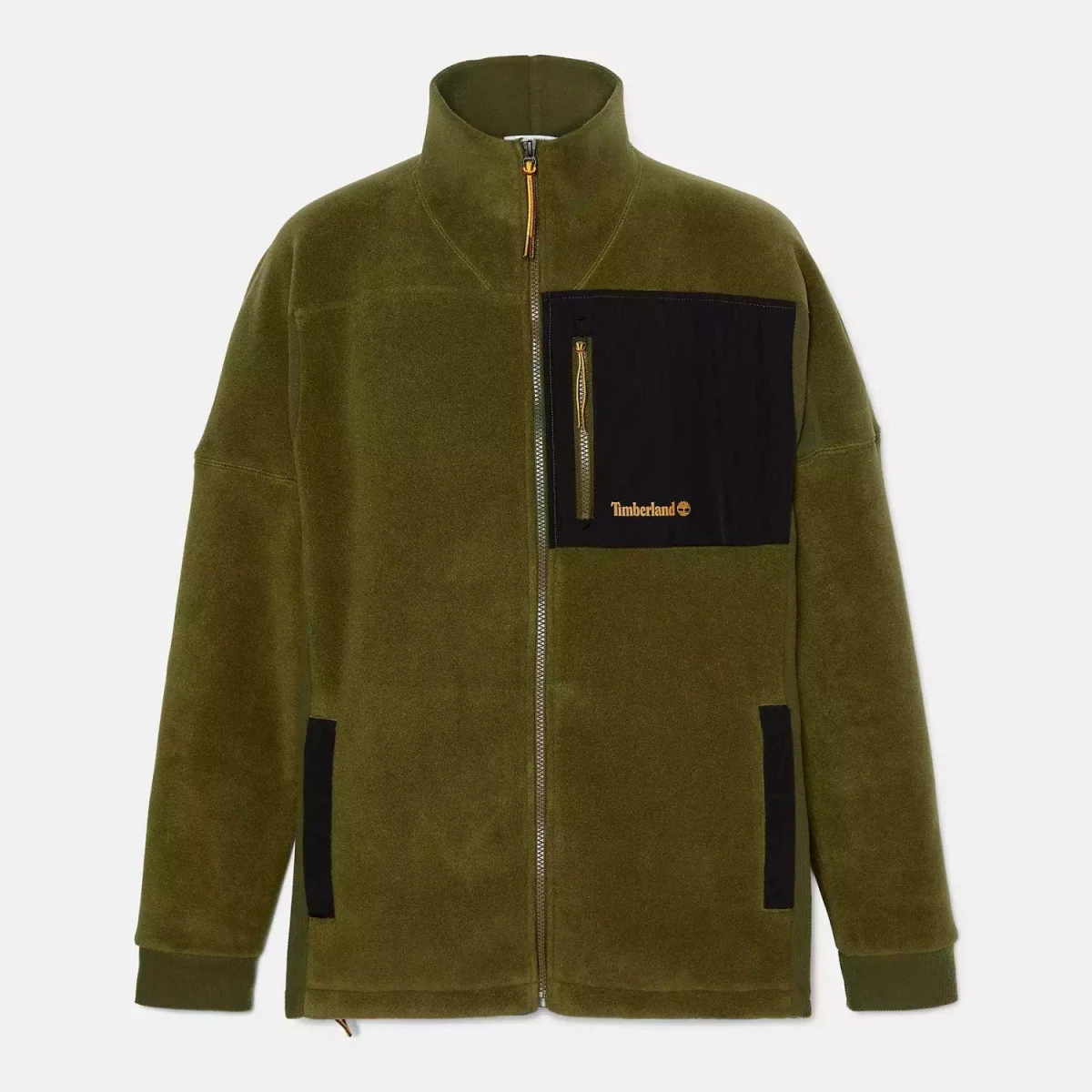 Timberland POLARTEC MIX MEDIA FULL ZIP FLEECE Erkek Ceketi - Yeşil M