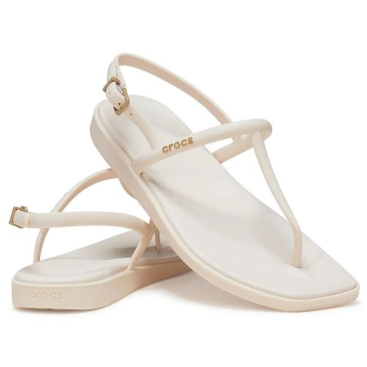 Crocs Miami Thong Sandal Kadın Terlik - Krem 39-40