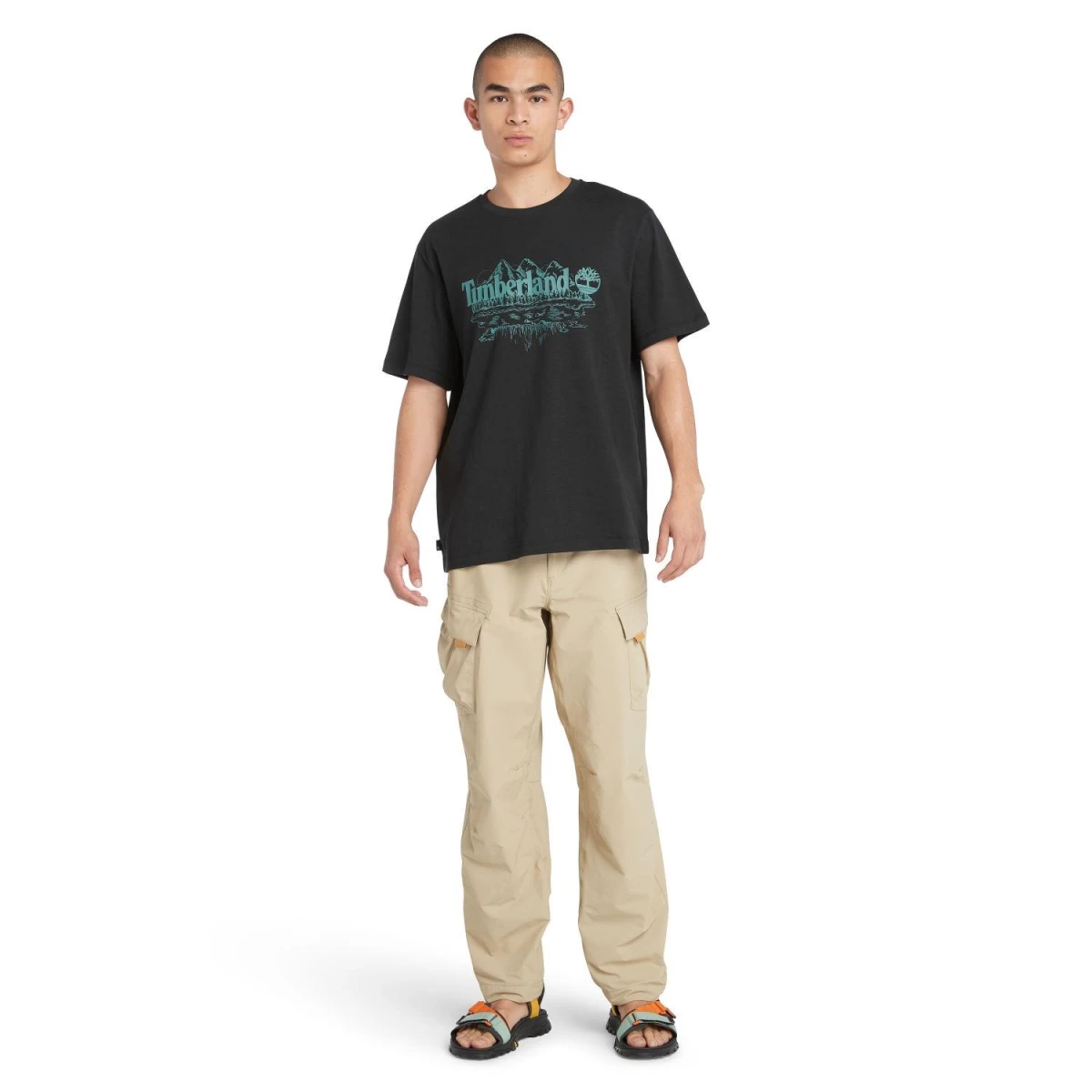 Timberland Short Sleeve Graphic Slub Tee Erkek T-Shirt