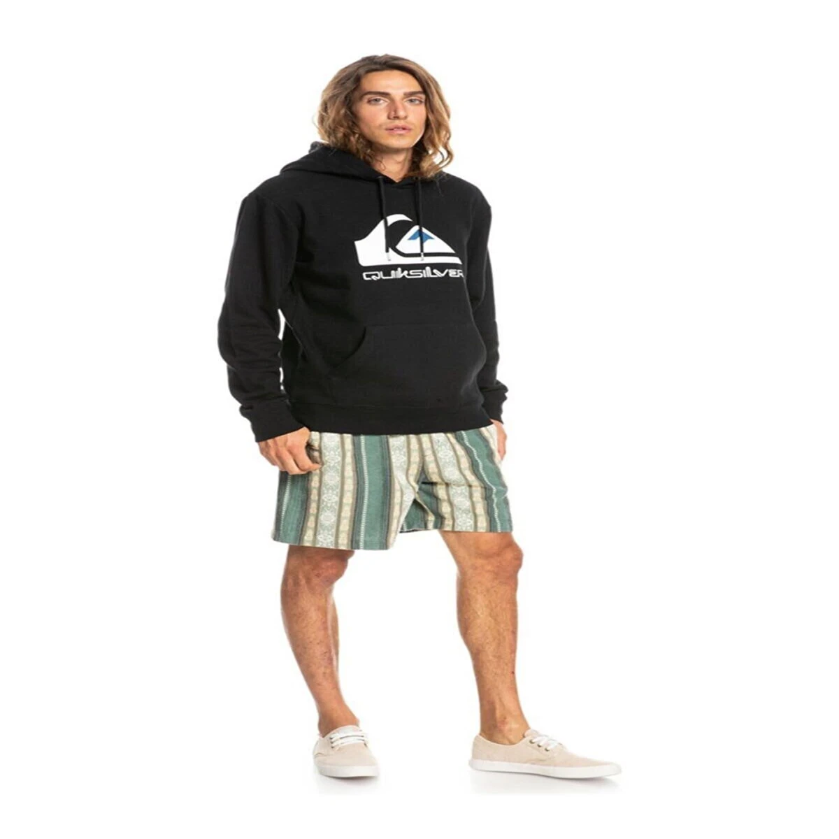 Quiksilver Big Logo Hood Sweatshirt Eqyft04450 Kvj0 Erkek - Siyah M