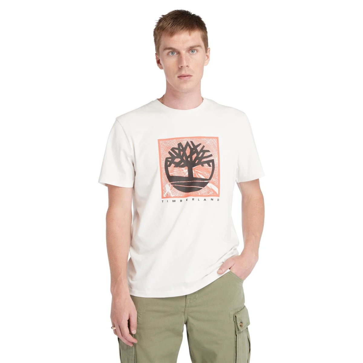Timberland Short Sleeve Front Graphic Tee Erkek T-Shirt