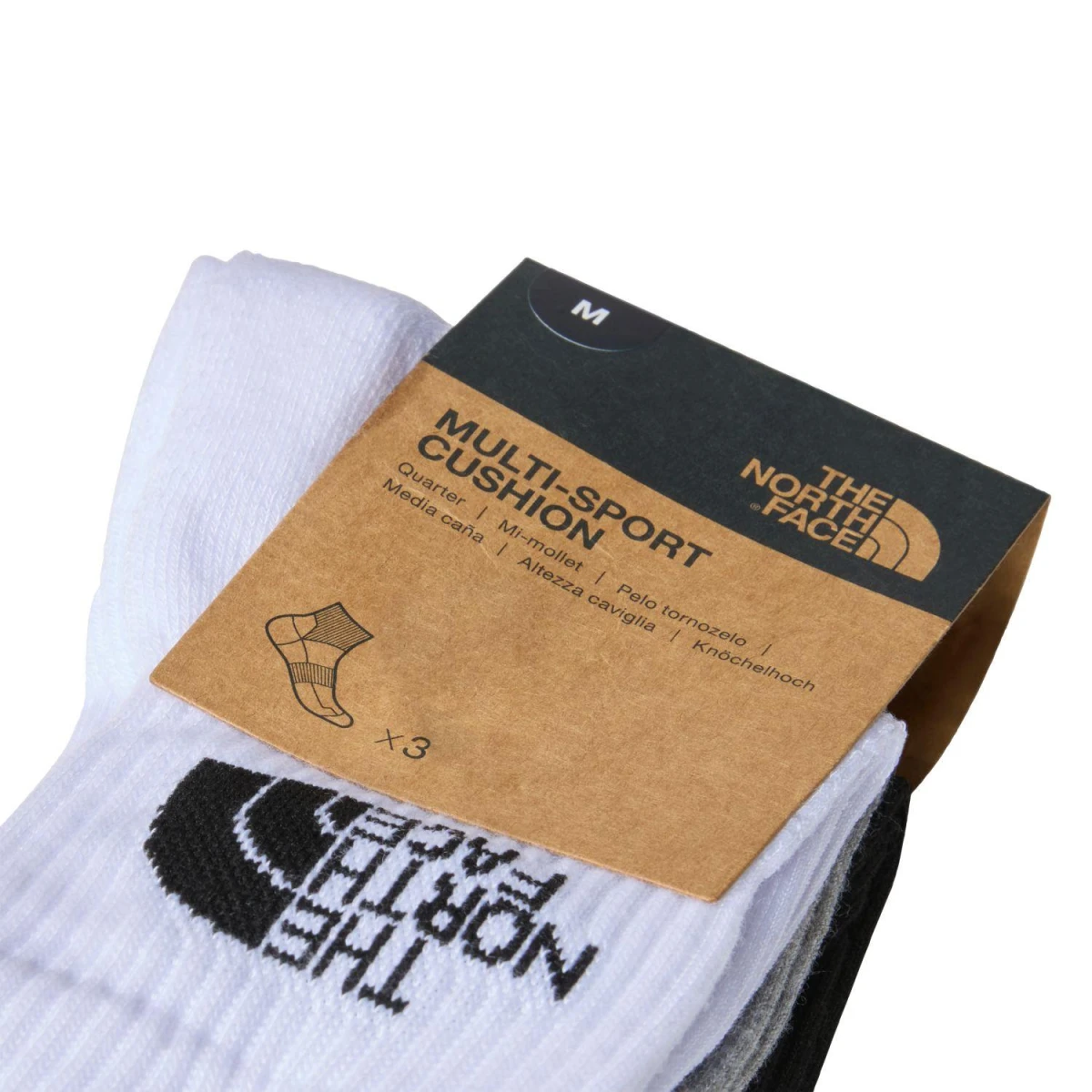 The North Face MULTI SPORT CUSH QUARTER SOCK 3P Çorap