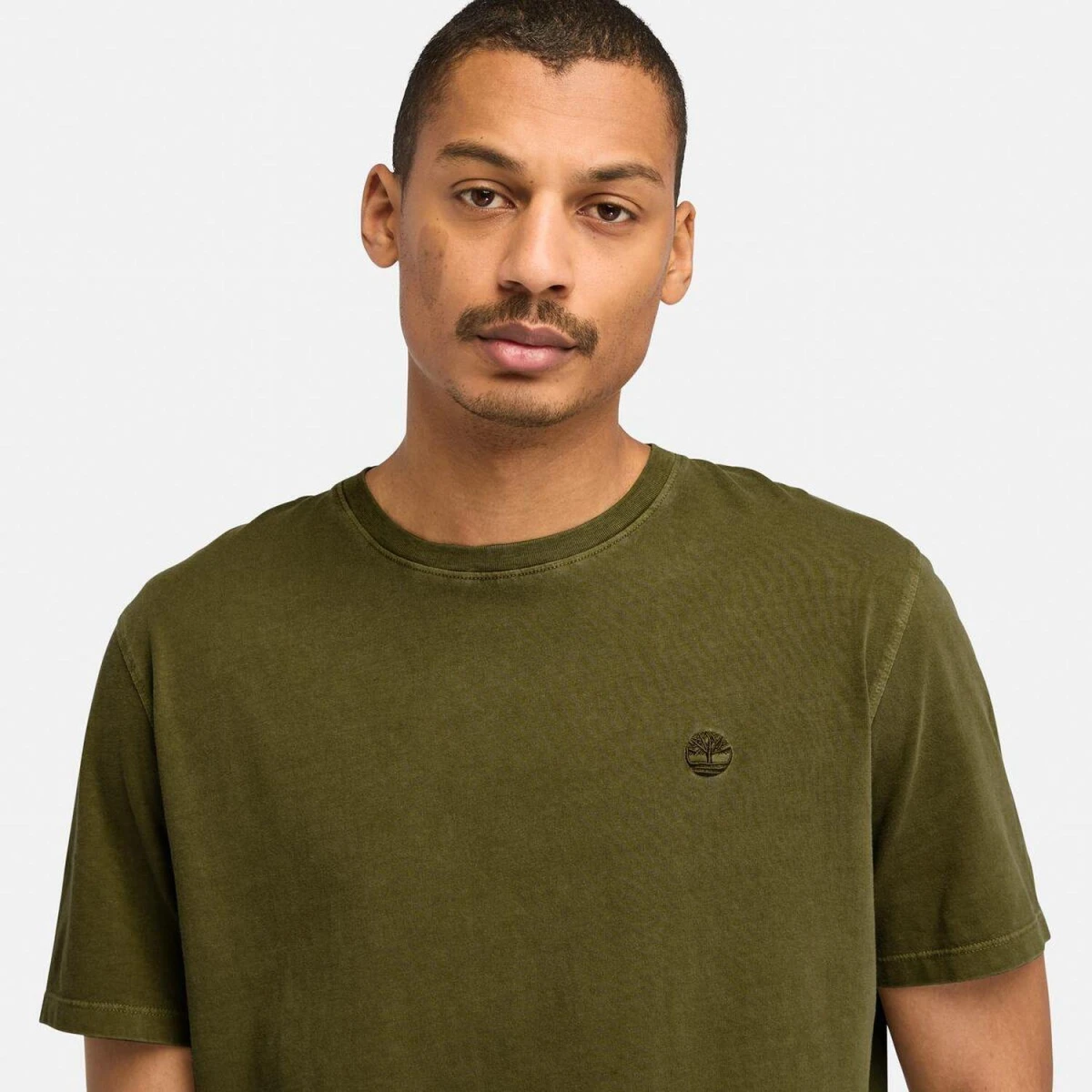 Timberland DUNSTAN RIVER Garment Dye Short Sleeve T Erkek T-Shirt - Yeşil M