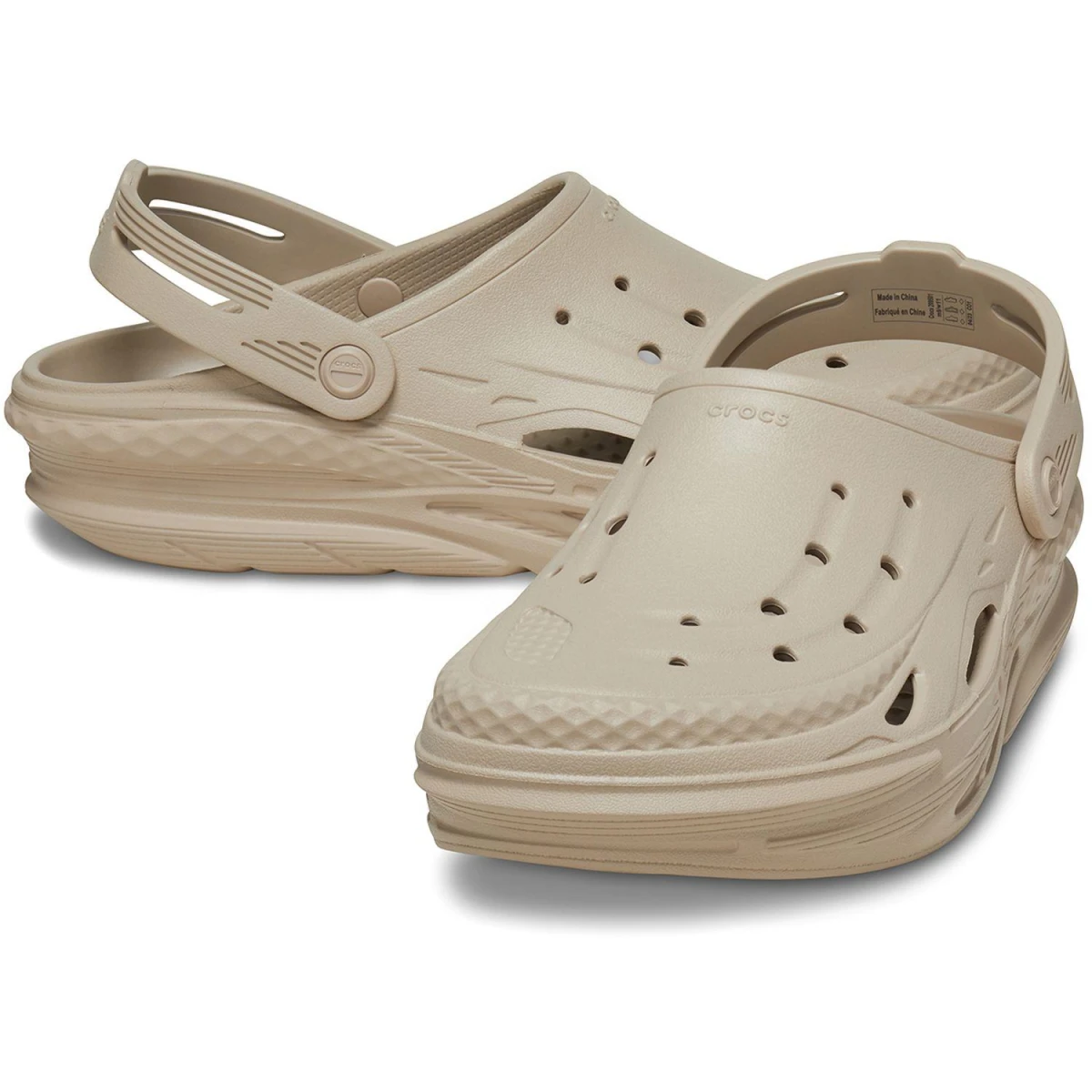 Crocs Off Grid Clog Unısex Terlik - Krem 41-42