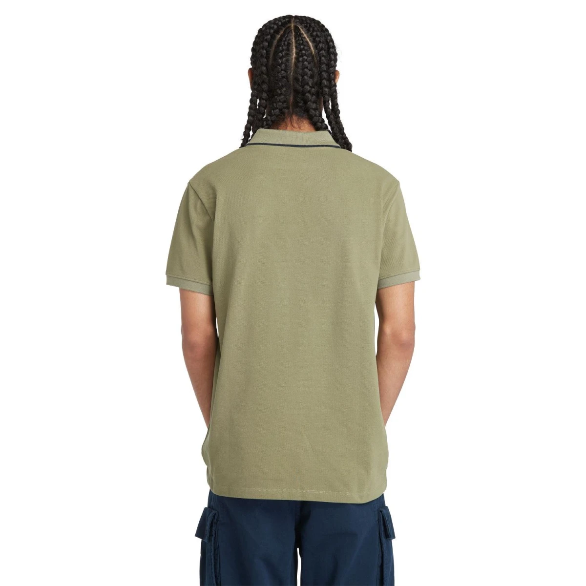 Timberland Printed Neck Short Sleeve Polo Erkek T-Shirt