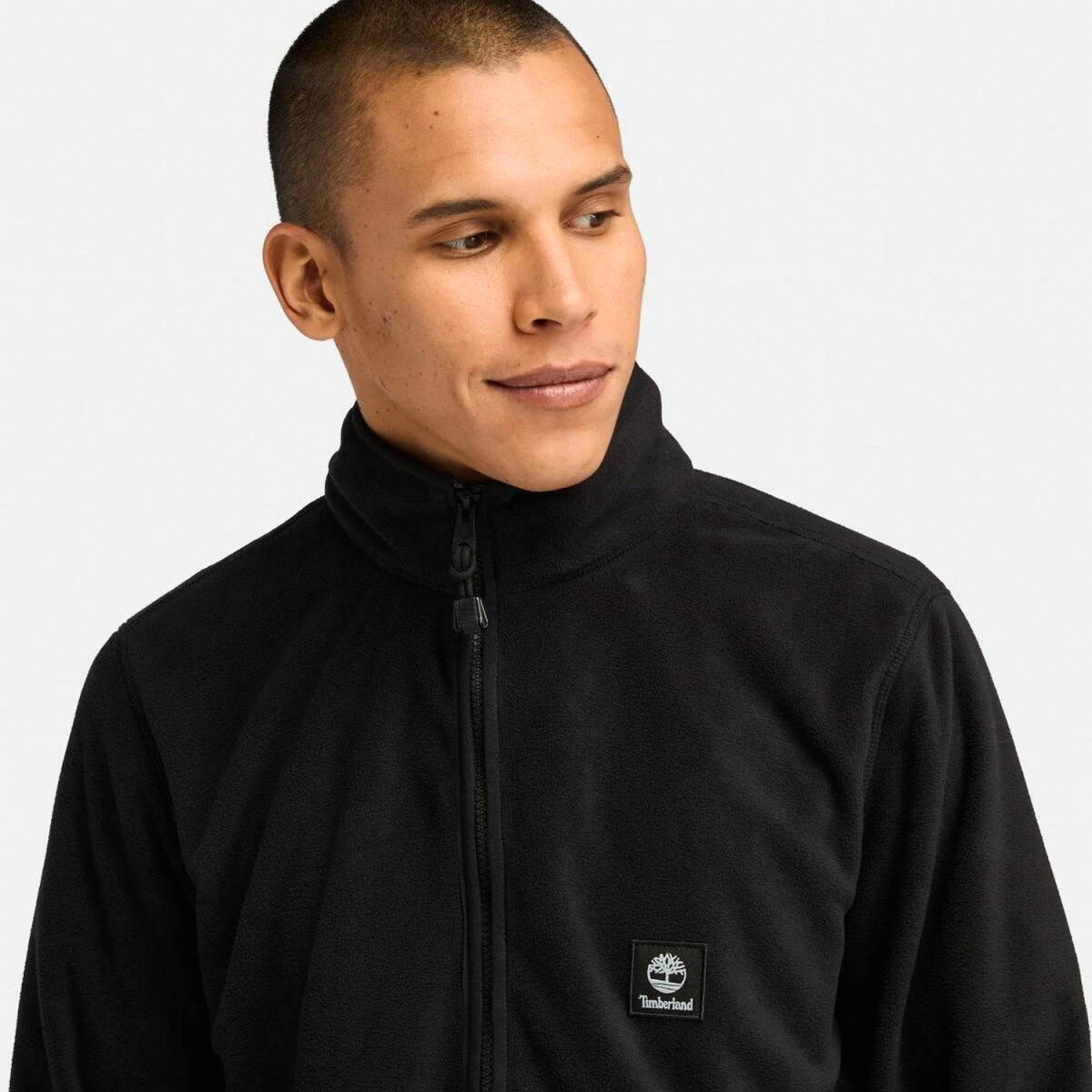 Timberland Full Zip Erkek Fleece Polar - Siyah L