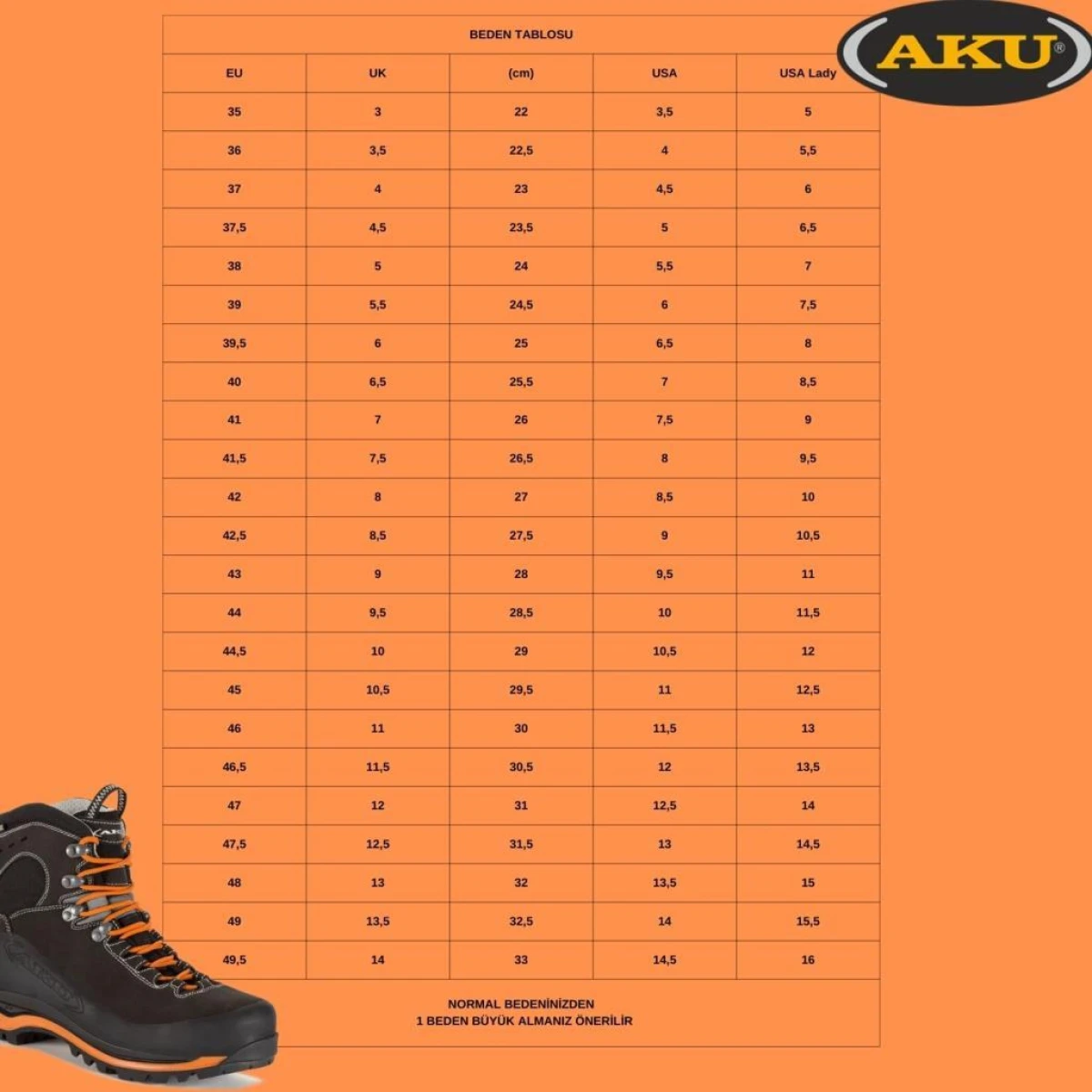 Aku Conero Vibram Goretex Bot - Gri 40