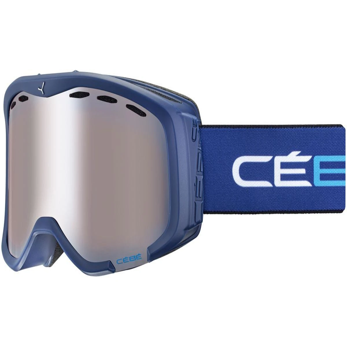 Cebe CHEEKY Gözlük üstü takılabilen Mat Blue White Orange Flash Mirror Cat.2 K. Gözlüğü - Mavi STD