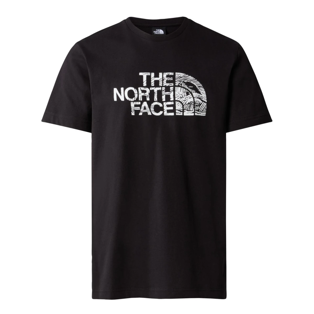 The North Face M S/S WOODCUT DOME TEE Erkek T-Shirt