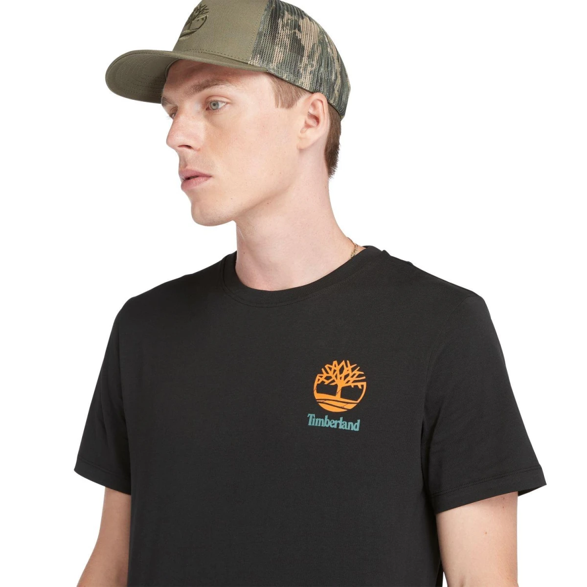 Timberland Back Graphic Short Sleeve Tee Erkek T-Shirt