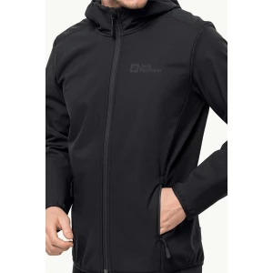 Jack Wolfskin BORNBERG HOODY M SoftShell Erkek Ceket - Siyah L
