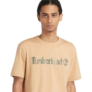 Timberland Camo Linear Logo Short Sleeve Tee Erkek T-Shirt