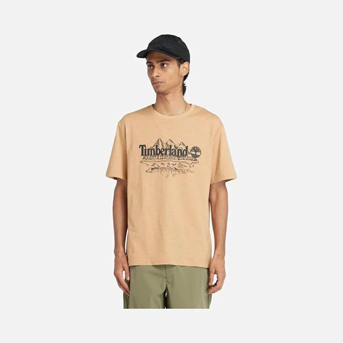 Timberland Short Sleeve Graphic Slub Tee Erkek T-Shirt