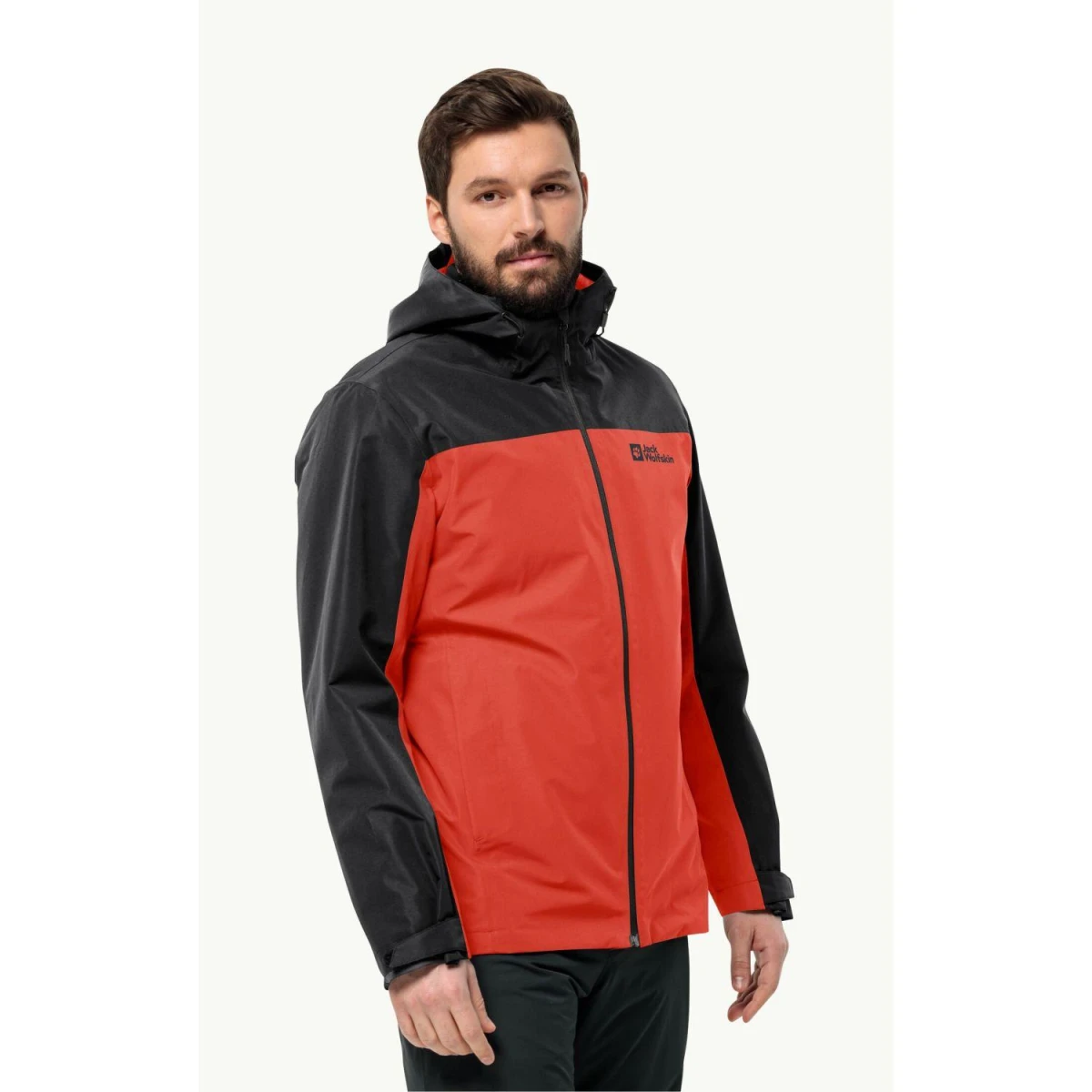 Jack Wolfskın TAUBENBERG 3IN1 JKT M Erkek Mont - Kırmızı XXL