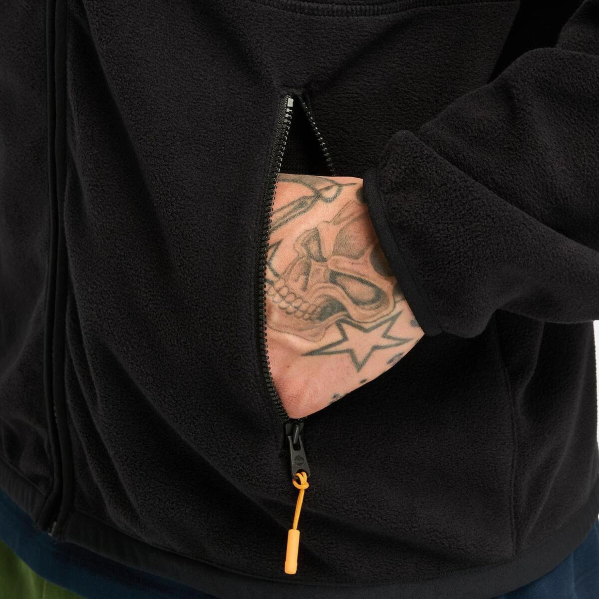 Timberland Full Zip Erkek Fleece Polar - Siyah L