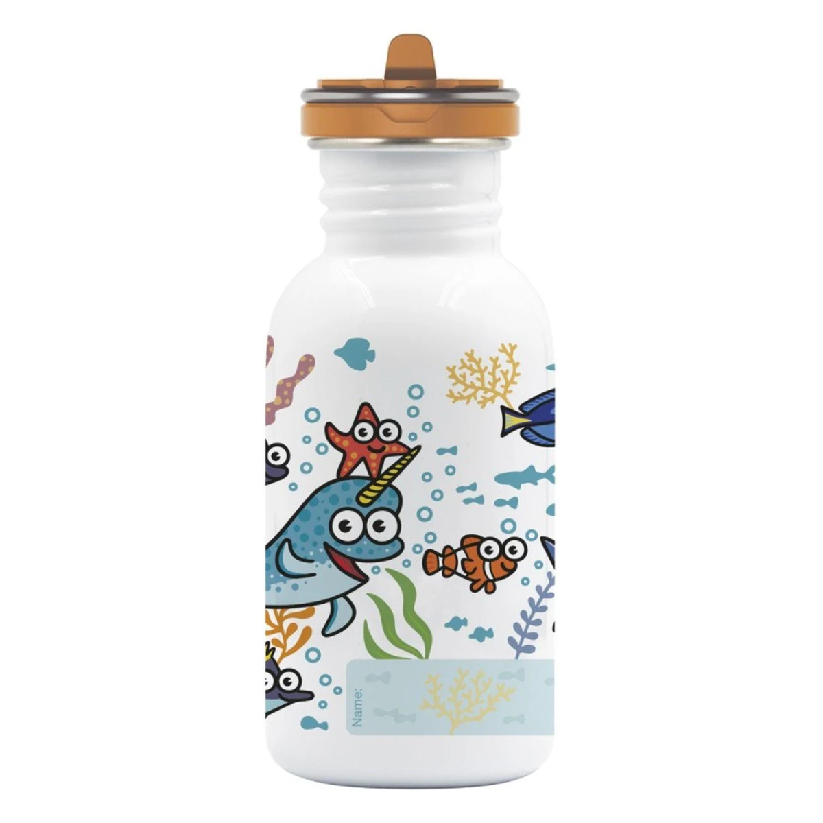 Laken Çelik 18/8 Flow Basic Şişe 0,50L - Sea Friends