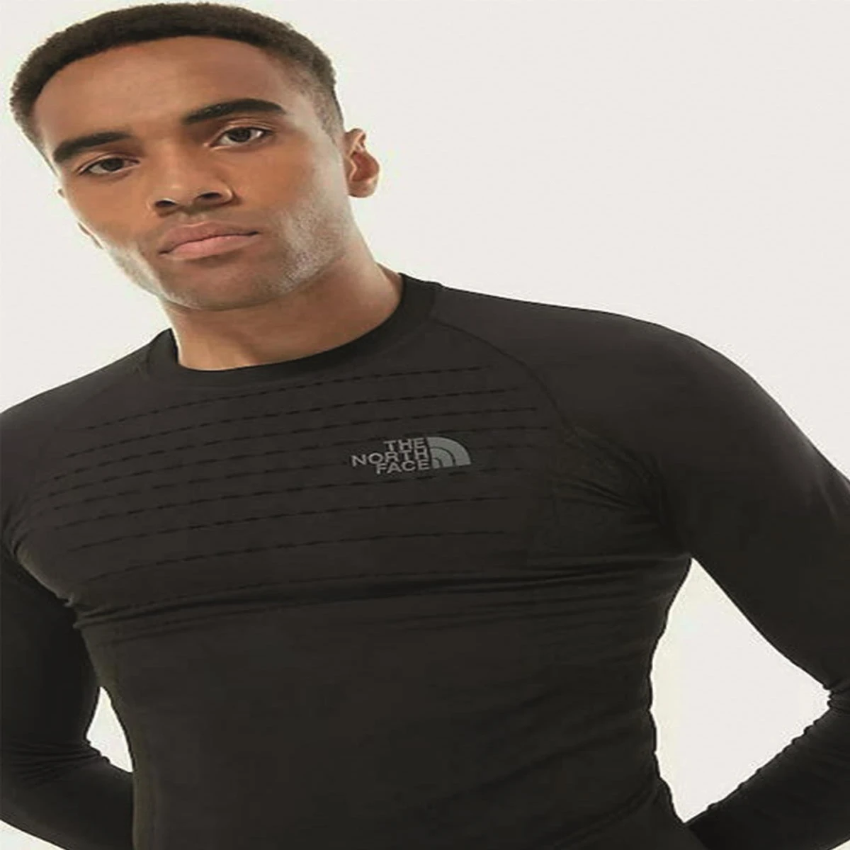 The North Face SPORT L/S CREW NECK Dikişsiz Erkek Tshirt