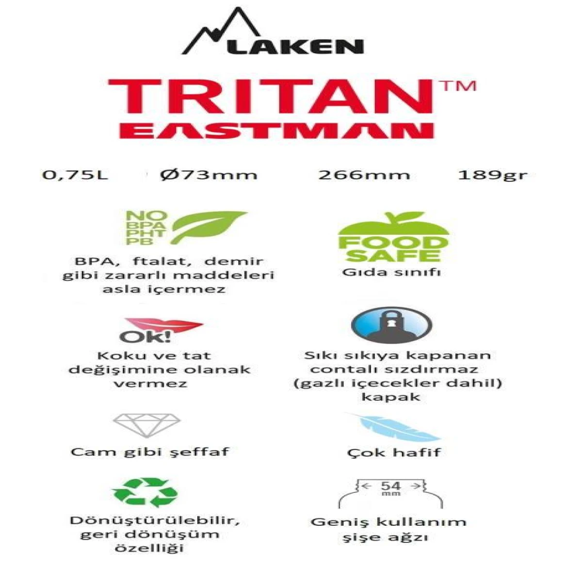Laken Tritan Summit Şişe 0,45L - Scooter