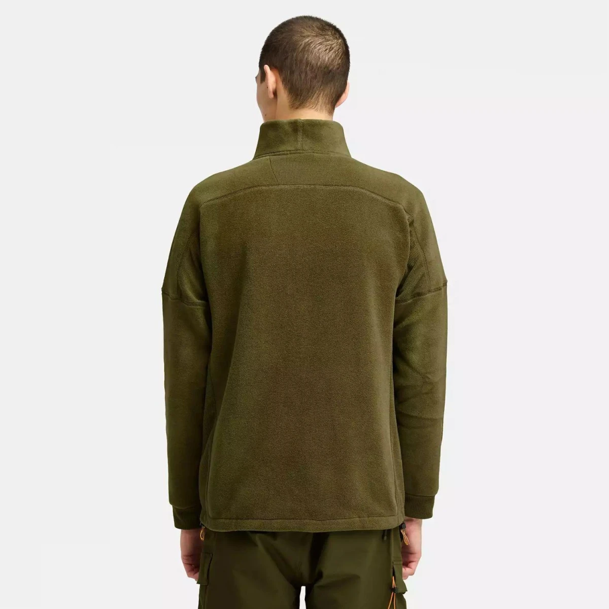 Timberland POLARTEC MIX MEDIA FULL ZIP FLEECE Erkek Ceketi - Yeşil M