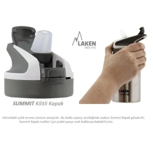 Laken Summit Şişe Yeşil-Beyaz Kapak - Tek Renk STD