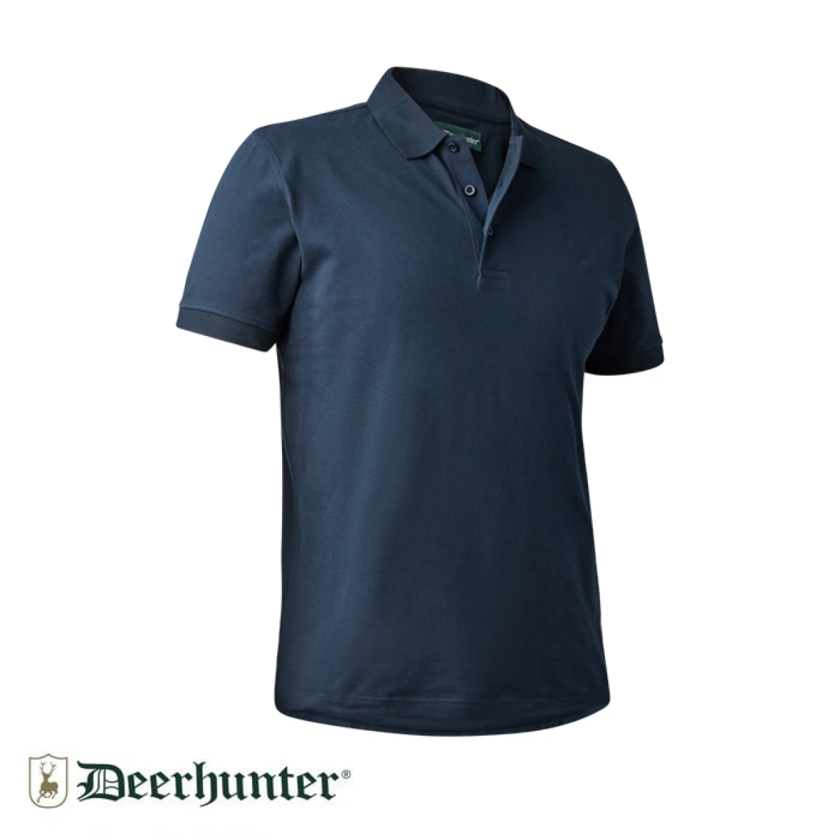 DEERHUNTER Polo Yaka K.Kollu Lacivert Tişört - L
