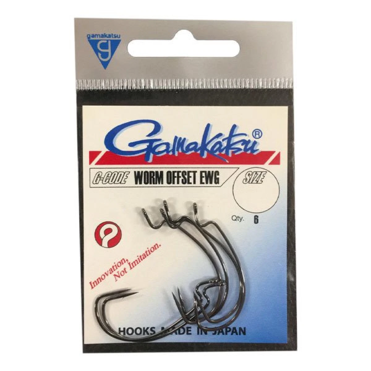 GAMAKATSU Worm 34 6lı Olta İğnesi 1 Numara