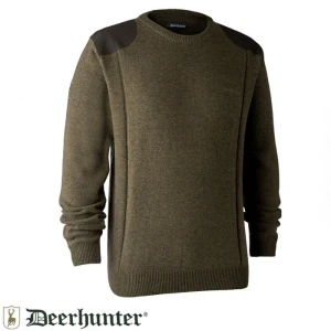 DEERHUNTER Sheffield Knit Yeşil Kazak - L