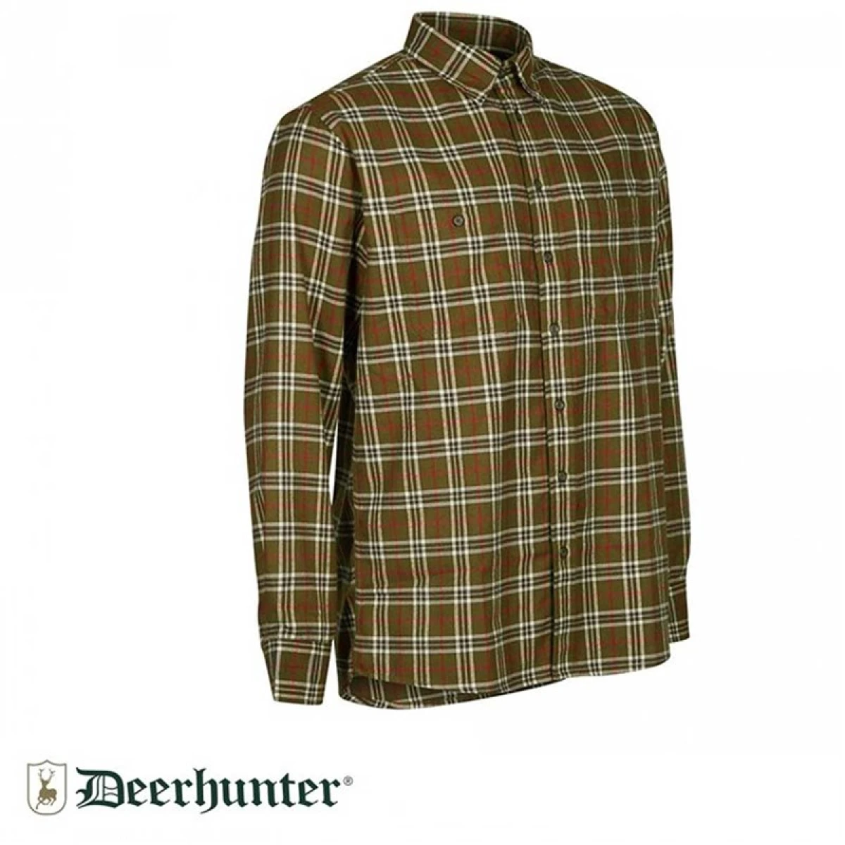S.K.DEERHUNTER Coolmax 399 Yeşil Kare U.Kol Gömlek - 39