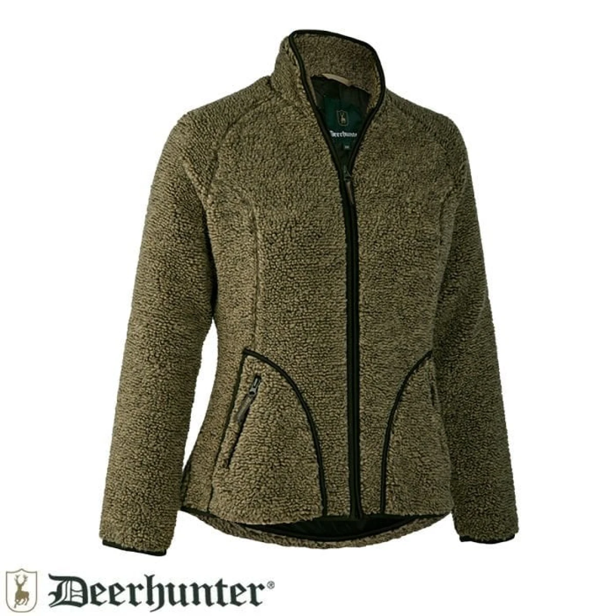 DEER HUNTER Lady Geneva Fiber Yeşil Yünlü Mont - 36