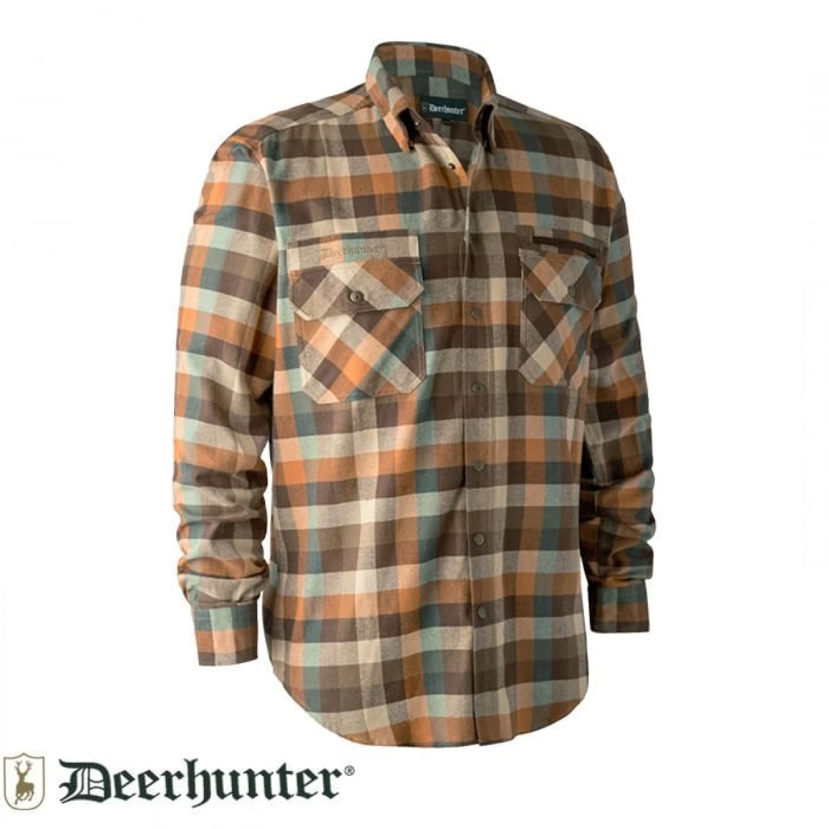 DEER HUNTER James Kahverengi Kareli Gömlek - 43-44