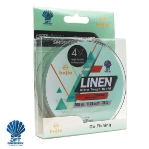 DFT Bojin 4X Linen İp Misina 300 m  Yeşil