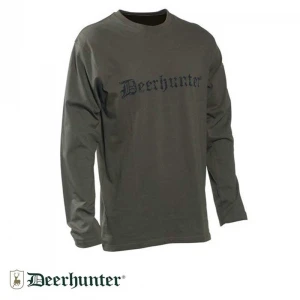 DEER HUNTER Logo Yeşil Uzun Kollu Tişört  - L
