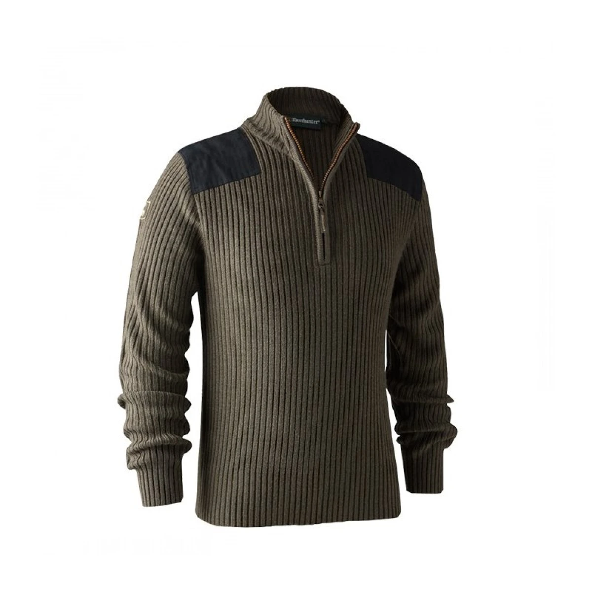 DEERHUNTER Rogaland Yarım Fermuarlı Kahve Kazak  - XL